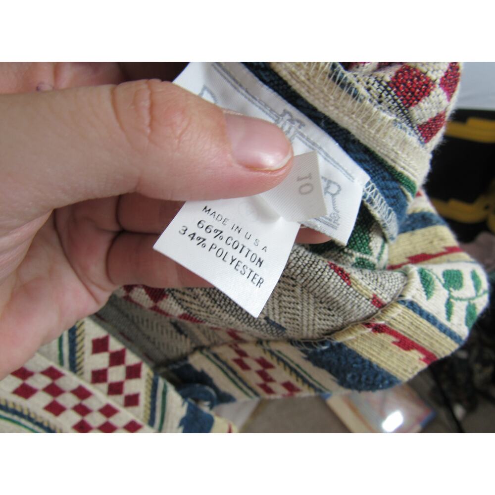 Doncaster Size 10 Multi Color Mixed Print Tapestr… - image 8